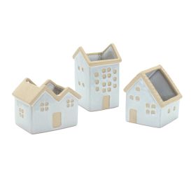 Porcelain House Planter (Set of 3)