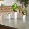 Porcelain House Planter (Set of 3)