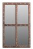 Rustic Window Pane Accent Mirror