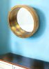 Gold Round Accent Mirror