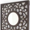 Brown Vintage Style Accent Mirror